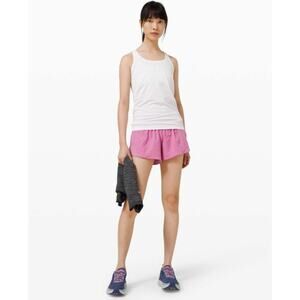 Lululemon Shorts Women 12 Hotty Hot Short II Long 4 Magenta Lined Running Gym